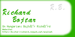 richard bojtar business card